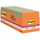 Post-it Super Sticky Notes Cabinet Pack - Energy Boost Color Collection - 1680 - 3" x 3" - Square - 70 Sheets per Pad - Unruled 