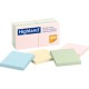 Highland Self-Sticking Notepads - 1200 - 3" x 3" - Square - 100 Sheets per Pad - Unruled - Assorted Pastel - Paper - Self-adhesi