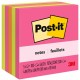 Post-it Notes - Poptimistic Color Collection - 4" x 4" - Square - 100 Sheets per Pad - Fuchsia, Neon Green, Neon Orange - Reposi