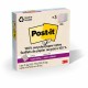 Post-it Super Sticky Adhesive Note - 210 - 4" x 4" - Square - 70 Sheets per Pad - Assorted Wanderlust Pastel - Removable, Reposi