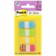 Post-it Easy Dispenser Tabs - 40 Tab(s)0.63" Tab Width - Self-adhesive - Yellow, Red, Green, Blue Tab(s) - 40 / Pack