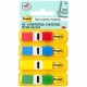 Post-it Flags - 35 x Blue, 35 x Green, 35 x Red, 35 x Yellow - 1/2" x 1 3/4" - Rectangle - Unruled - Red, Blue, Green, Yellow, A