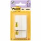 Post-it Durable Tabs - 1.50" Tab Height x 2" Tab Width - Removable - White Tab(s) - 50 / Pack