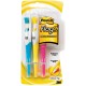 Post-it Flag+ Highlighter - Yellow, Pink, Blue - Yellow, Pink, Blue Barrel - 3 / Pack