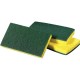 Scotch-Brite Medium-Duty Scrub Sponges - 3.5" Height x 6.3" Width x 6.1" Length x 700 mil Thickness - 10/Pack - Cellulose, Synth