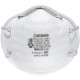 3M N95 Particle Respirator 8200 Masks - 2-Packs - Airborne Particle, Mold, Dust, Granular Pesticide, Allergen Protection - White