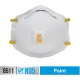 3M Particulate Respirator N95 - Particulate Protection - White - Exhalation Valve, Adjustable Nose Clip, Braided Headband - 10 /