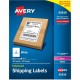 Avery Shipping Label - 5 1/2" Width x 8 1/2" Length - Permanent Adhesive - Rectangle - Laser, Inkjet - White - Paper - 2 / Sheet