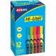 Avery Hi-Liter Desk-Style Highlighters - Chisel Marker Point Style - Fluorescent Yellow, Fluorescent Blue, Fluorescent Green, Fl