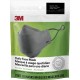 3M Daily Face Masks - Recommended for: Face, Indoor, Outdoor, Office, Transportation - Cotton, Fabric - Gray - Lightweight, Brea