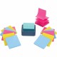 Post-it Notes Dispenser and Dispenser Notes - 3" x 3" Note - 90 Sheet Note Capacity - Washed Denim, Citron Yellow, Power Pink