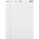 Nature Saver Recycled Legal Ruled Pads - 50 Sheets - 0.34" Ruled - 15 lb Basis Weight - 8 1/2" x 11 3/4" - White Paper - Perfora