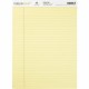 Nature Saver 100% Recycled Canary Legal Ruled Pads - 50 Sheets - 0.34" Ruled - 15 lb Basis Weight - 8 1/2" x 11 3/4" - Canary Pa