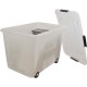 Advantus 15-gallon Rolling Storage Tub - External Dimensions: 23.8" Width x 15.8" Depth x 15.8" Height - 15 gal - Stackable - Pl