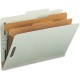 Nature Saver 2/5 Tab Cut Legal Recycled Classification Folder - 8 1/2" x 14" - 6 x Prong K Style Fastener(s) - 1" Fastener Capac