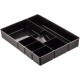 Officemate Deep Desk Drawer Tray - 7 Compartment(s) - 2.3" Height x 11.5" Width15.1" Length - Black - 1 Each