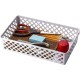 Officemate Achieva Large Supply Basket, 2/PK - 3.4" Height x 10.6" Width x 6.1" Depth - Compact, Stackable, Storage Space - Whit