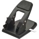 Officemate Heavy-Duty 2-Hole Punch - 2 Punch Head(s) - 50 Sheet of 20lb Paper - 1/4" Punch Size - Steel - Black