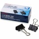 Officemate Binder Clips, Small - Small - 0.8" Width - 0.37" Size Capacity - 12 / Box - Black