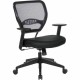 Office Star 5500 Dillon Back & Seat Managers Chair - Black Vinyl Seat - Black Vinyl Back - 5-star Base - Armrest - 1 Each