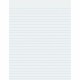 Pacon Composition Paper - Letter - Printed - Wide Ruled - 0.375" Front Line(s) Space - 16lb Basis Weight - Letter 8.5" x 11" - W