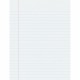 Pacon Composition Paper - Government - Letter - 500 Sheets - Ruled Red Margin - 16 lb Basis Weight - Government-Letter - 8 1/2" 