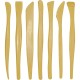 Creativity Street Plastic Modeling Tools Assortment - Modelling Clay, Modeling Dough - 4"Height x 6"Length - 6 / Set - Yellow - 