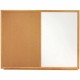 Quartet Standard Combination Whiteboard/Cork Bulletin Board - 36" (3 ft) Width x 24" (2 ft) Height - White Melamine Surface - Oa