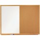 Quartet Standard Combination Whiteboard/Cork Bulletin Board - 48" (4 ft) Width x 36" (3 ft) Height - White Melamine Surface - Oa