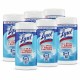 Lysol Disinfecting Wipes - Crisp Linen Scent - 7" Length x 7.25" Width - 80 / Canister - 6 / Carton - Disinfectant, Pre-moistene