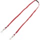 Advantus Face Mask Lanyard - 10 / Pack - Adjustable - J-Hook Attachment - 30" Length - Red