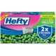 Hefty Quart Freezer Slider Bags - 1 quart Capacity - 7" Width x 8" Length - Sliding Closure - Clear - Plastic - 35/Box - Food
