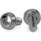 StarTech.com 50 Pkg M6 Mounting Screws for Server Rack Cabinet - Mount equipment with these high quality screws - Compatible wit