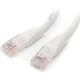 StarTech.com 25 ft White Molded Cat5e UTP Patch Cable - Make Fast Ethernet network connections using this high quality Cat5e Cab