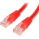 StarTech.com 3 ft Red Molded Cat5e UTP Patch Cable - Make Fast Ethernet network connections using this high quality Cat5e Cable,