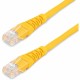 StarTech.com 6 ft Yellow Molded Cat5e UTP Patch Cable - Make Fast Ethernet network connections using this high quality Cat5e Cab