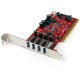 StarTech.com 4 Port PCI SuperSpeed USB 3.0 Adapter Card with SATA/SP4 Power - 5Gbps - 4-Port USB 3.0 PCI/PCI-X Card (USB 3.1 Gen
