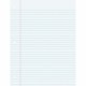 Pacon College Ruled Filler Paper - 100 Sheets - College Ruled - 0.28" Ruled - Red Margin - 3 Hole(s) - 8" x 10 1/2" - White Pape
