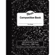 Pacon Composition Book - 100 Sheets - 200 Pages - Wide Ruled - 0.38" Ruled - Red Margin - 9.75" x 7.5" x 0.1" - White Paper - Bl