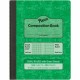 Pacon Dual Ruled Composition Book - Plain - Quad Ruled, Wide Ruled - 9.75" x 7.5" x 0.5" - Green Cover - 24 / Carton