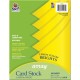 Pacon Color Brights Cardstock - Lemon Yellow - Letter - 8 1/2" x 11" - 65 lb Basis Weight - 100 / Pack - Acid-free, Recyclable, 