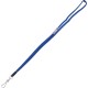 Advantus Metal Clasp Flat Breakaway Lanyard - 24 / Box - 36" Length - Blue - Metal