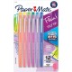 Paper Mate Flair Medium Point Pens - Medium Pen Point - Assorted Water Based Ink - 12 / Pack