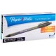 Paper Mate Comfort Mate Retractable Pens - Medium Pen Point - Retractable - Black - Black Rubber Barrel - 1 Dozen