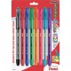 Pentel R.S.V.P. Multi Pack Stick Ballpoint Pens - Medium Pen Point - 1 mm Pen Point Size - Refillable - Assorted - Assorted Barr