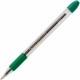 Pentel R.S.V.P. Ballpoint Stick Pens - Medium Pen Point - 1 mm Pen Point Size - Refillable - Green - Clear Barrel - Stainless St