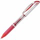 EnerGel EnerGel Deluxe Liquid Gel Pen - Medium Pen Point - 0.7 mm Pen Point Size - Refillable - Red Gel-based Ink - Silver Barre