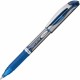 EnerGel EnerGel Deluxe Liquid Gel Pen - Bold Pen Point - 1 mm Pen Point Size - Refillable - Blue Gel-based Ink - Silver Barrel -