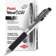 Pentel Wow! Gel Pens - Medium Pen Point - 0.7 mm Pen Point Size - Retractable - Black Gel-based Ink - Clear Barrel - 1 Dozen