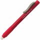 Pentel Rubber Grip Clic Eraser - Red - Pen - Refillable - 1 Each - Retractable, Latex-free Grip, Pocket Clip, Ghost Resistant, N